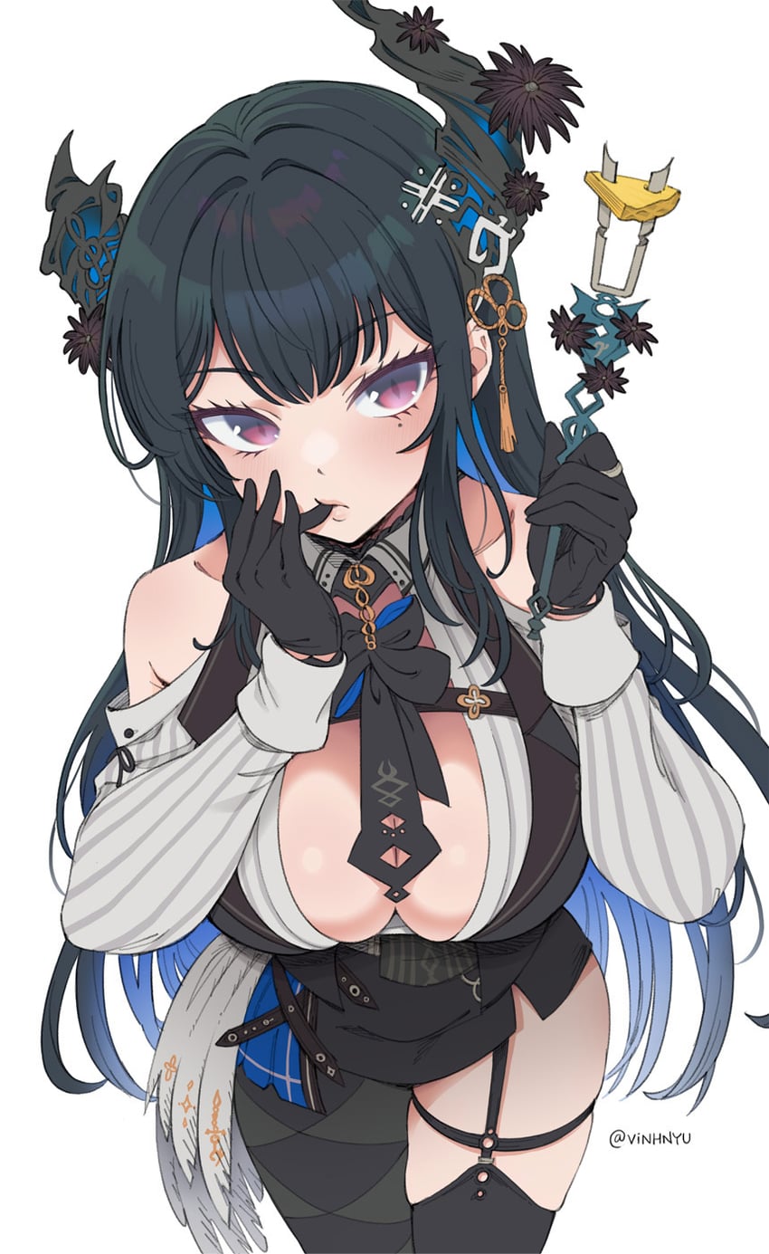 nerissa ravencroft (hololive and 1 more) drawn by vinhnyu