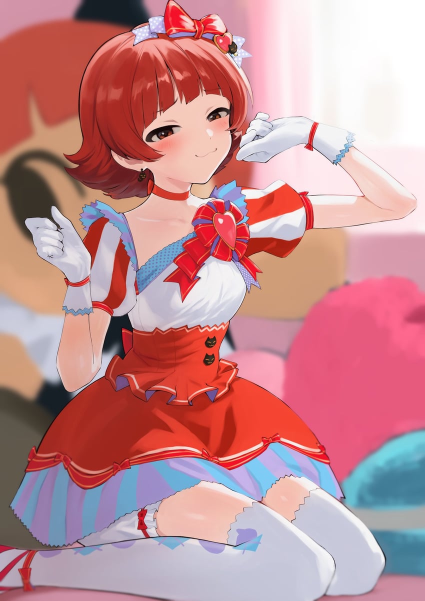 nonohara akane (idolmaster and 2 more) drawn by yabukara