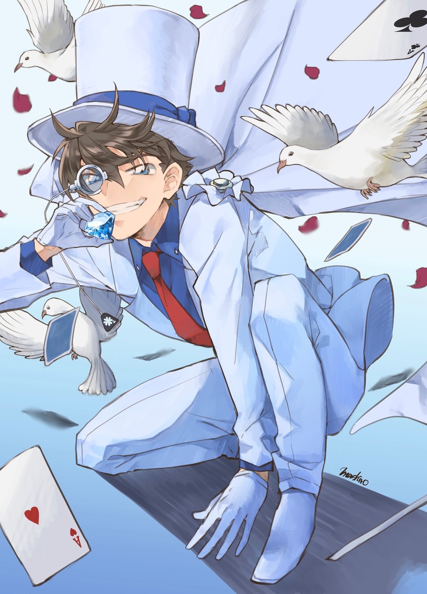 kaitou kid (meitantei conan and 1 more) drawn by dreaming182