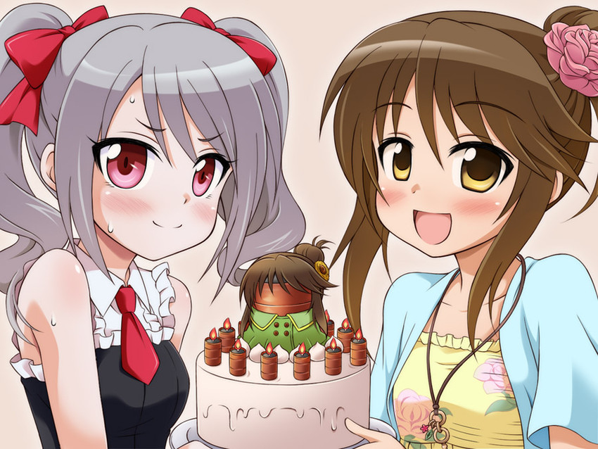 kanzaki ranko and takamori aiko (idolmaster and 1 more) drawn by uraichishi