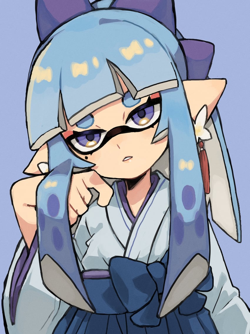 inkling player character and inkling girl (splatoon) drawn by ikachan_pochan
