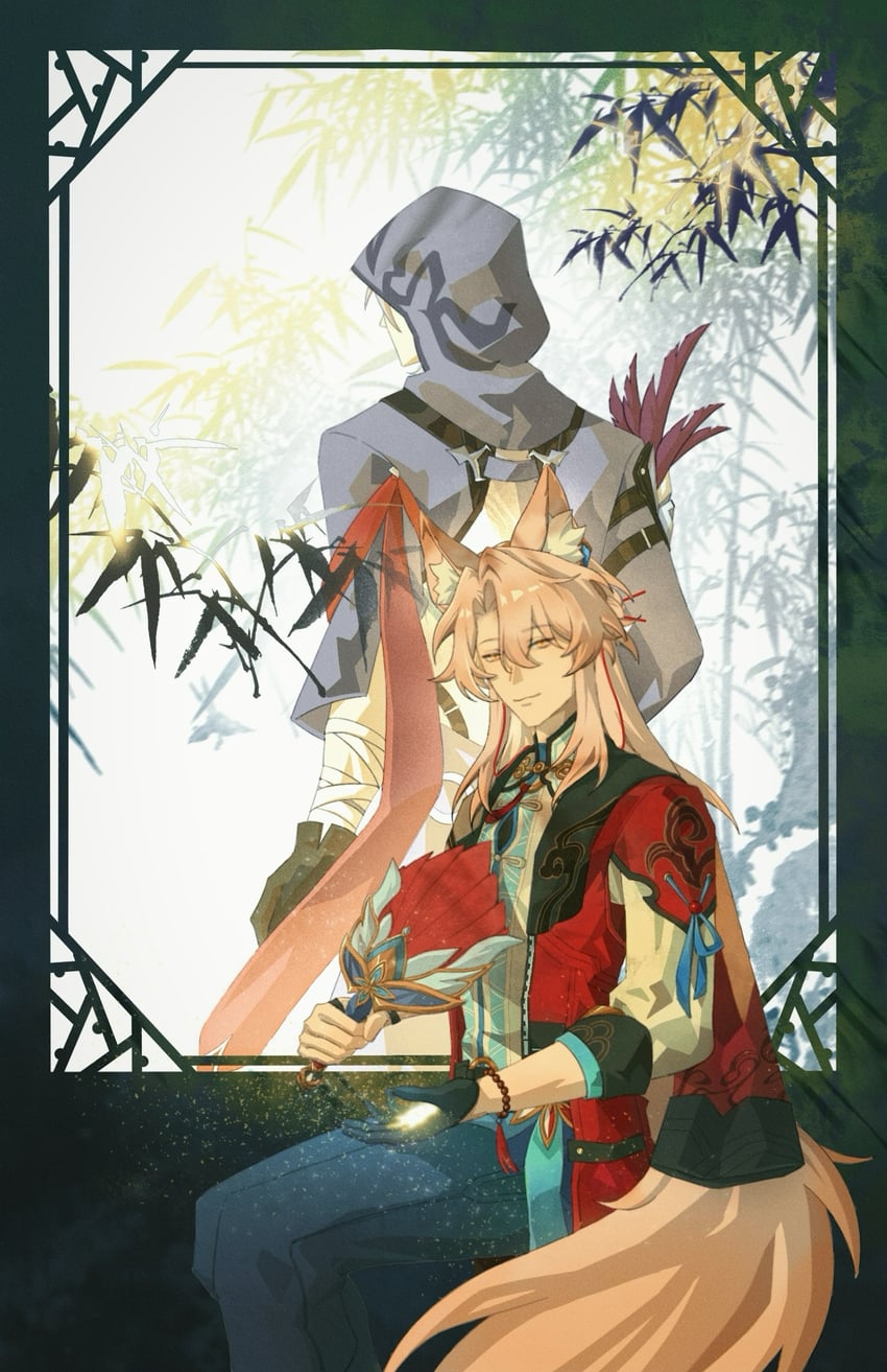 jiaoqiu and moze (honkai and 1 more) drawn by you-wujiyan