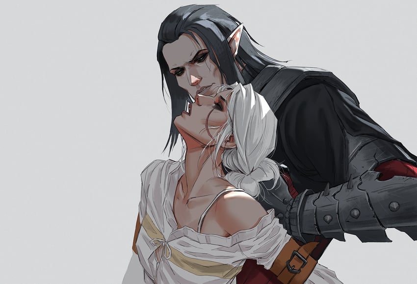 ciri and eredin breacc glas (the witcher and 1 more) drawn by aleksandra_skiba