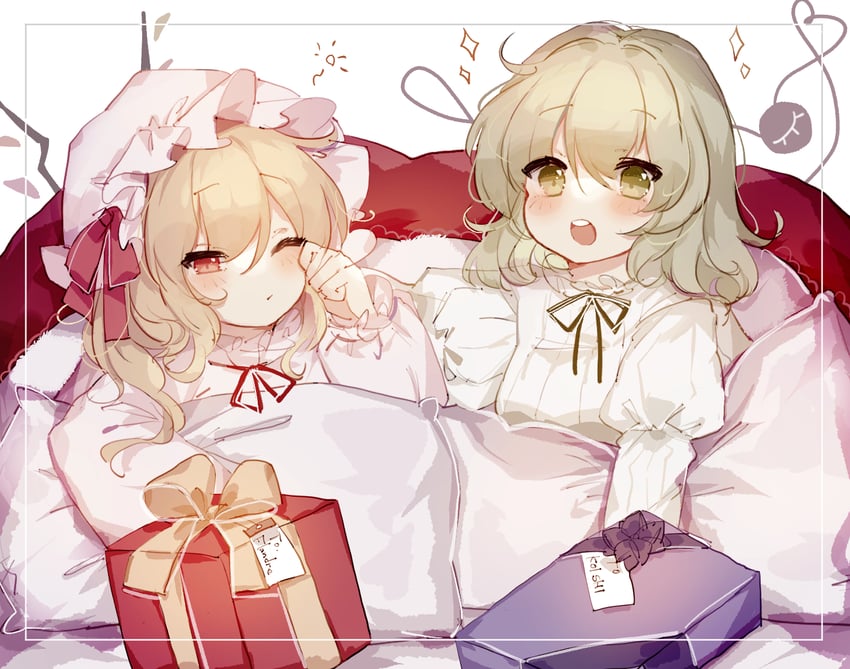 flandre scarlet and komeiji koishi (touhou) drawn by sorani_(kaeru0768)