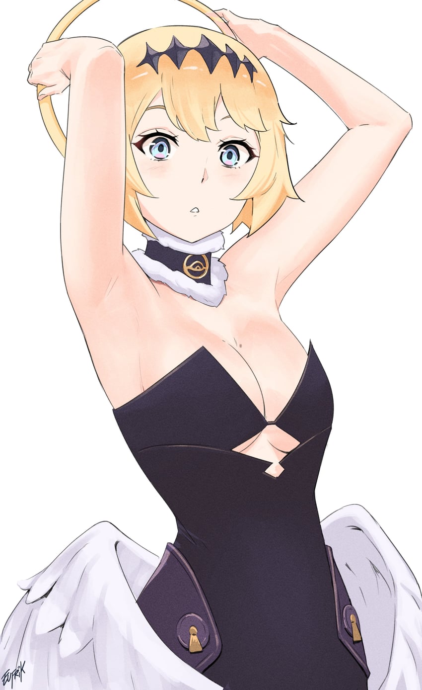 ninomae ina'nis and watson amelia (hololive and 1 more) drawn by eufrik
