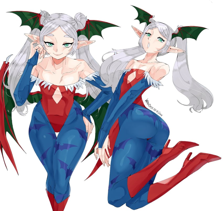 frieren and lilith (sousou no frieren and 1 more) drawn by wanderjegson