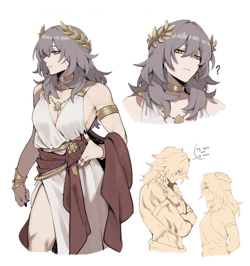 trailblazer, stelle, and mydei (honkai and 1 more) drawn by masoq