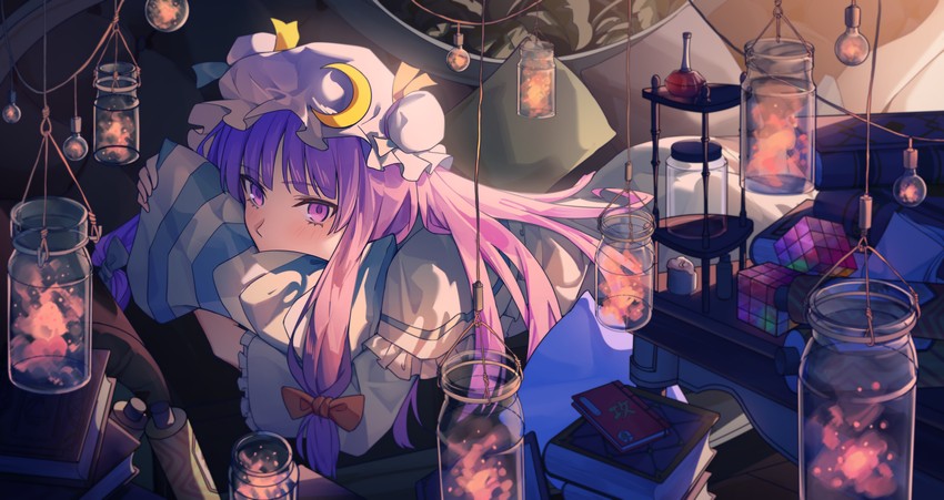 patchouli knowledge (touhou and 1 more) drawn by yangsan_(2991076090)