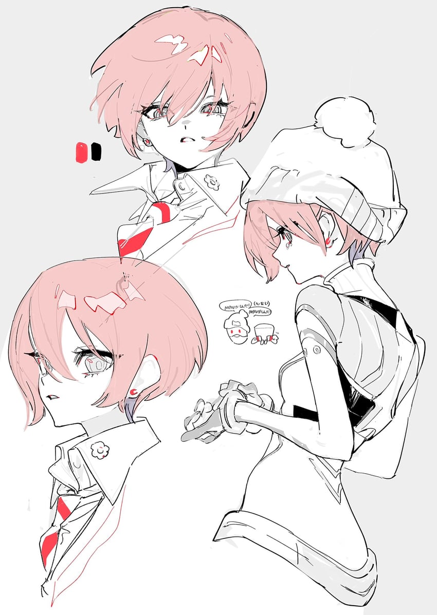 amate yuzuriha and haro (gundam and 1 more) drawn by suzumi_(ccroquette)