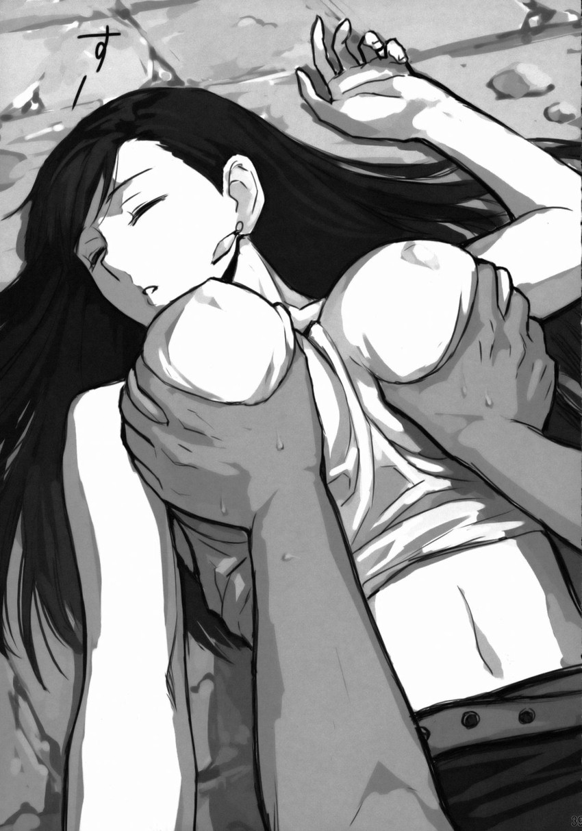 tifa lockhart (final fantasy and 1 more) drawn by arnon