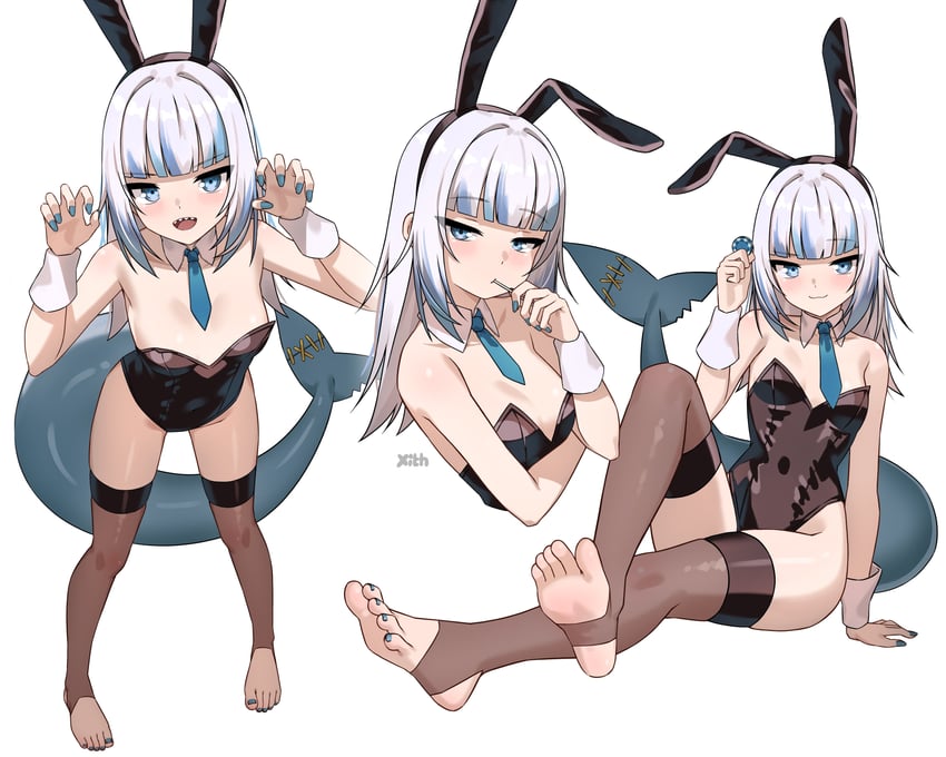 gawr gura (hololive and 1 more) drawn by x_xith_x