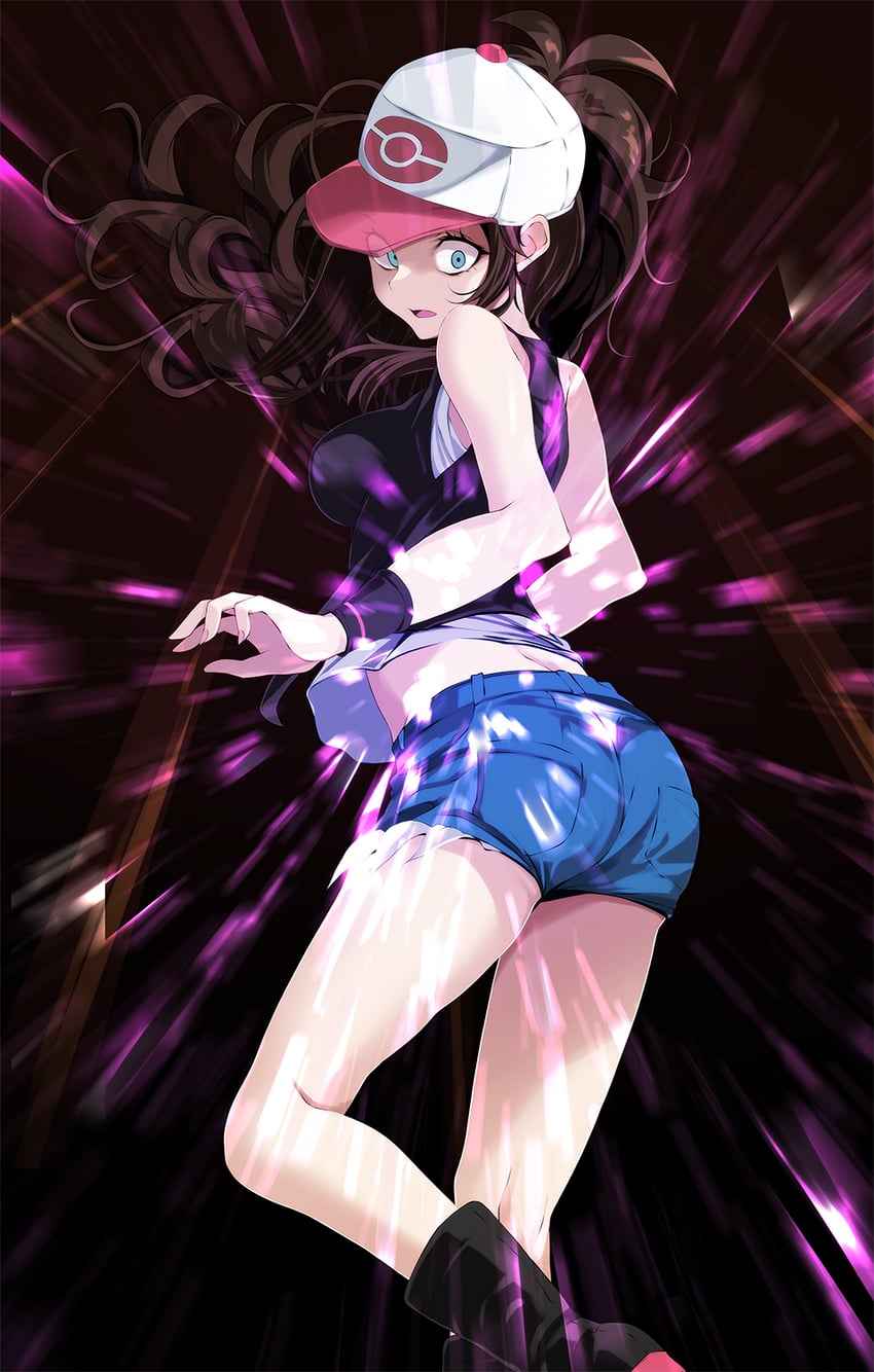 hilda (pokemon and 1 more) drawn by tsukishiro_saika