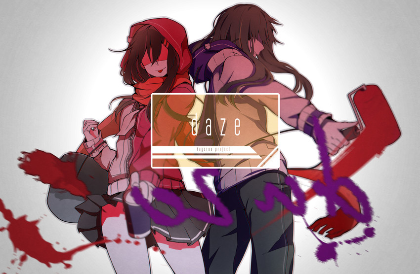 tateyama ayano and kido tsubomi (kagerou project and 1 more) drawn by aki663