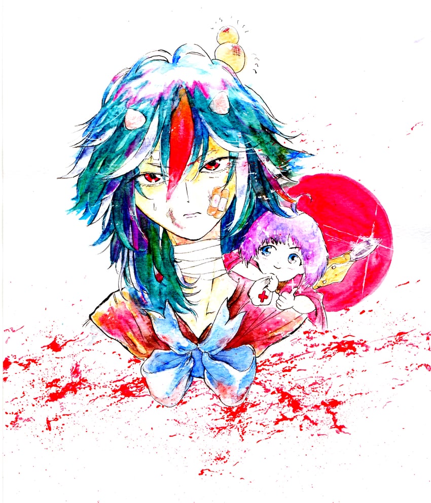 kijin seija and sukuna shinmyoumaru (touhou) drawn by r_birdy