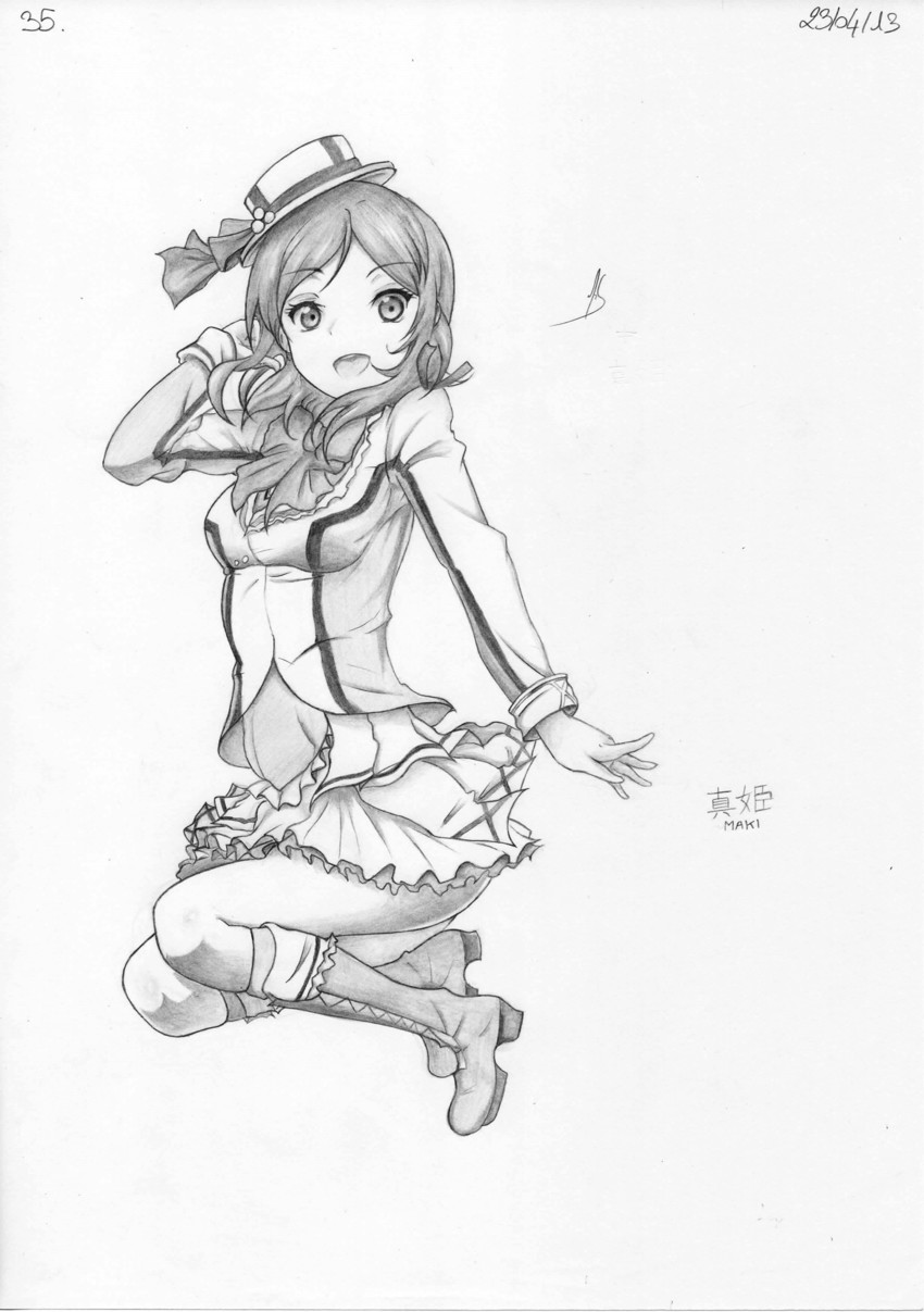 nishikino maki (love live! and 1 more) drawn by kidlus