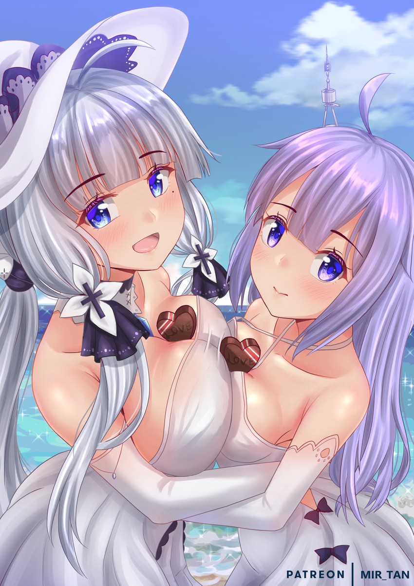 unicorn and illustrious (azur lane) drawn by mir_fille_de_meiou