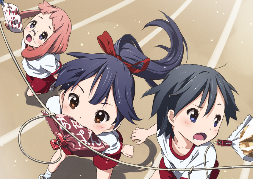kitashirakawa anko, momiji, and kaede (tamako market) drawn by errant
