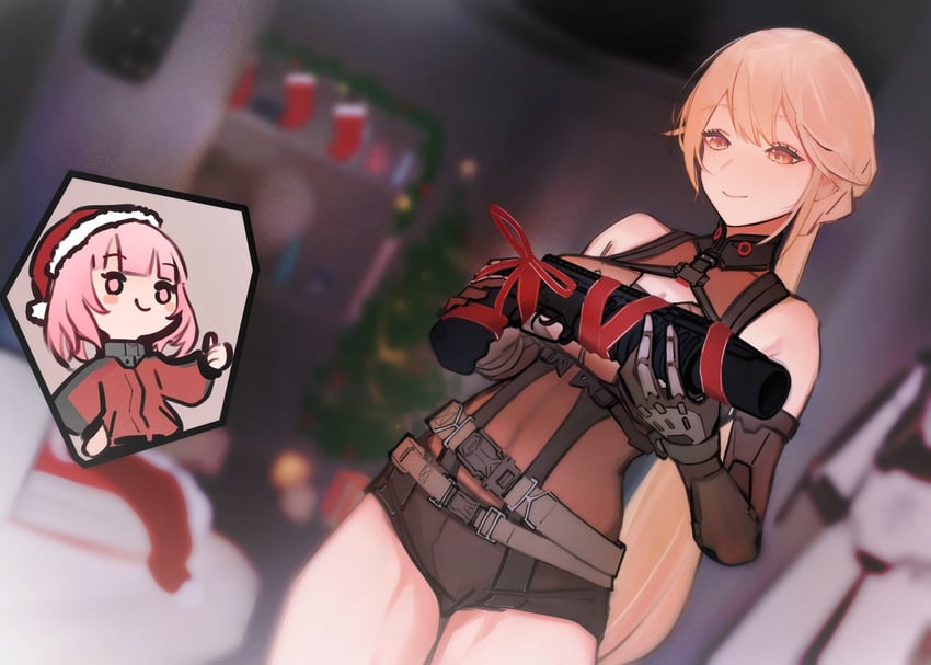 ots-14, female commander, and groza (girls' frontline and 1 more) drawn by rzk_iii