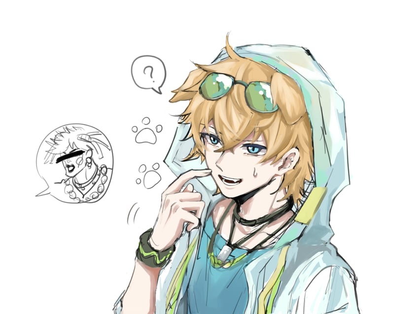 joseph joestar and tequila (arknights and 1 more) drawn by chongchong553