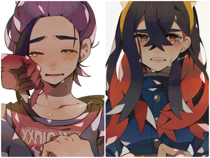 kieran and carmine (pokemon and 1 more) drawn by kawasaki_(kwsk_8765)