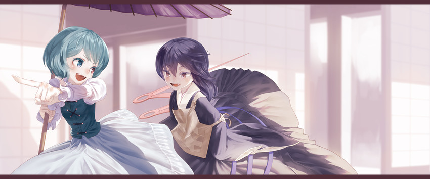 tatara kogasa and houjuu nue (touhou) drawn by yamamomo_(plank)
