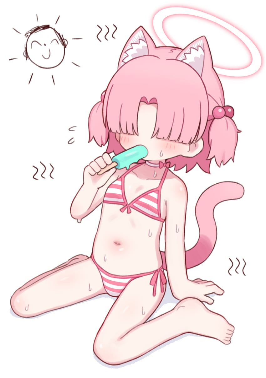 sensei, doodle sensei, and chlorella observation club member (blue archive) drawn by naga_u