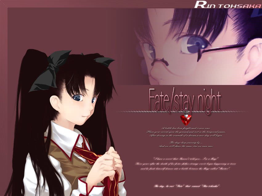 tohsaka rin (fate and 1 more) drawn by akari_maki