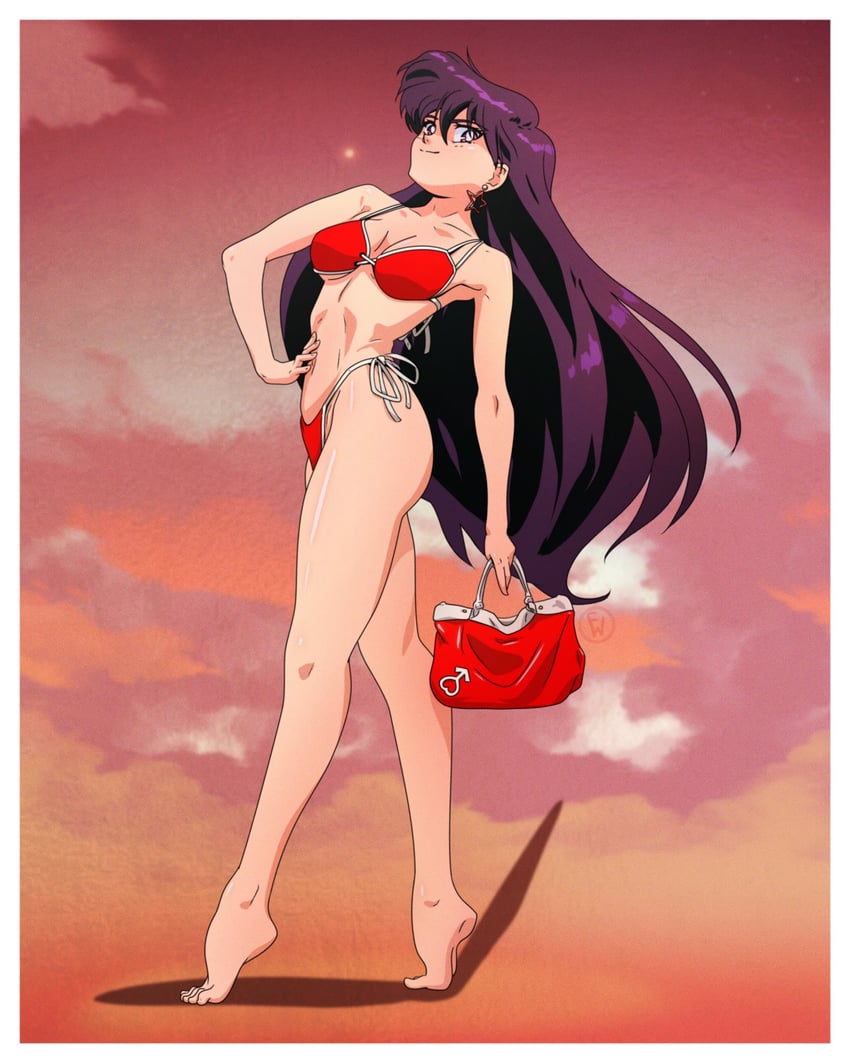 hino rei (bishoujo senshi sailor moon) drawn by fritz_willie