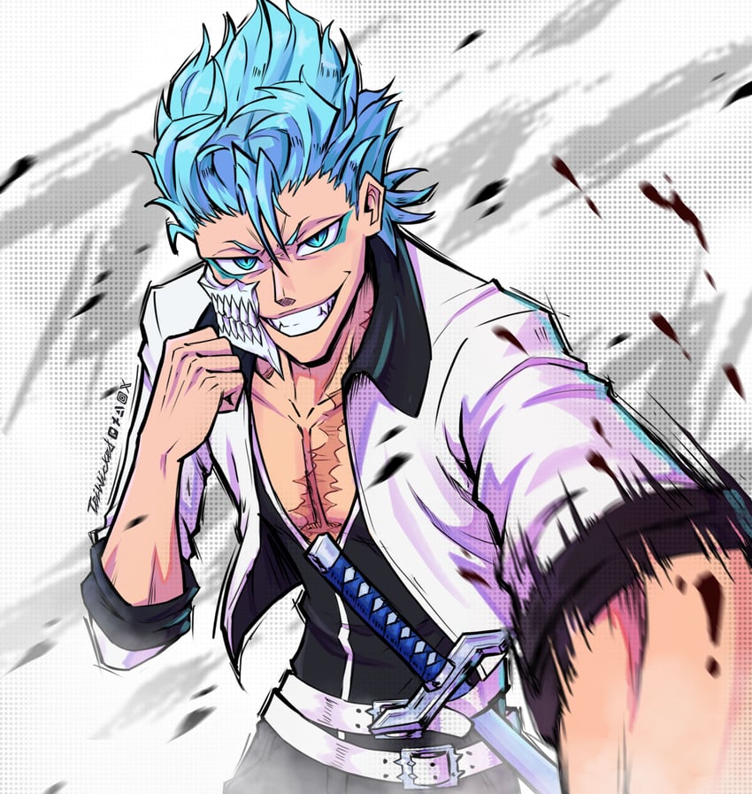 grimmjow jaegerjaquez (bleach) drawn by teiwicked