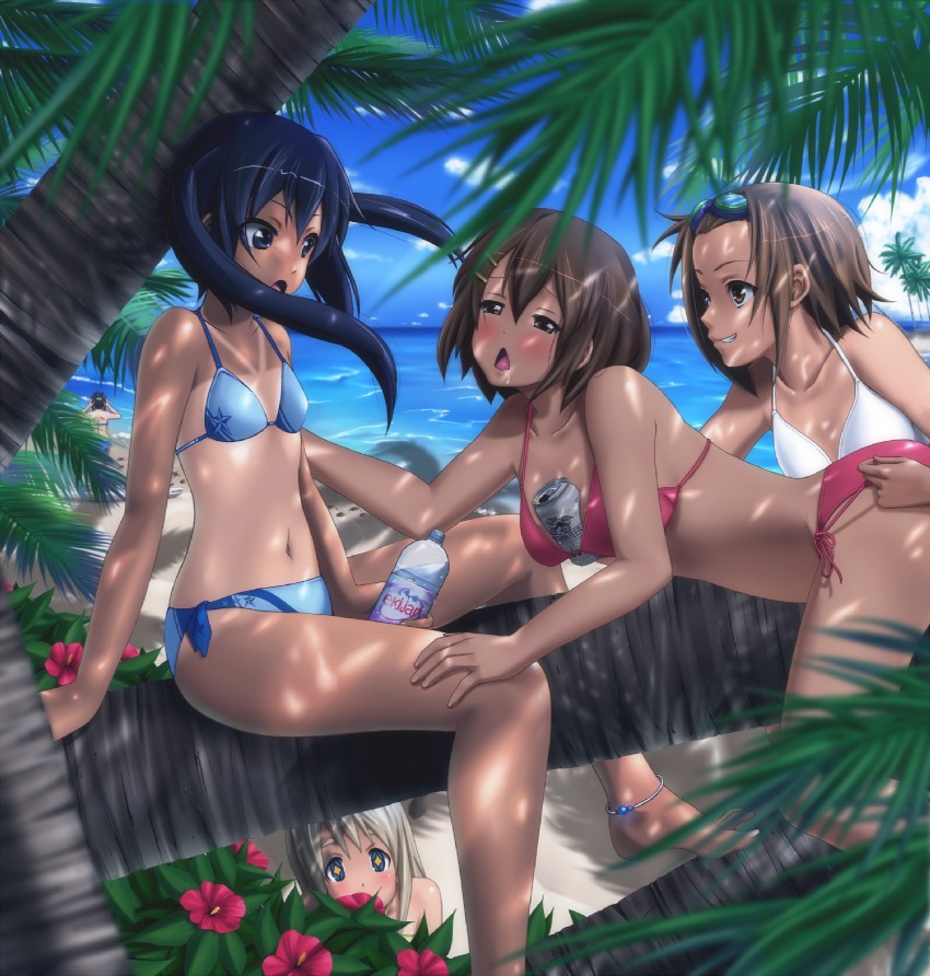 akiyama mio, nakano azusa, hirasawa yui, tainaka ritsu, and kotobuki tsumugi (k-on!) drawn by taono_kinoko