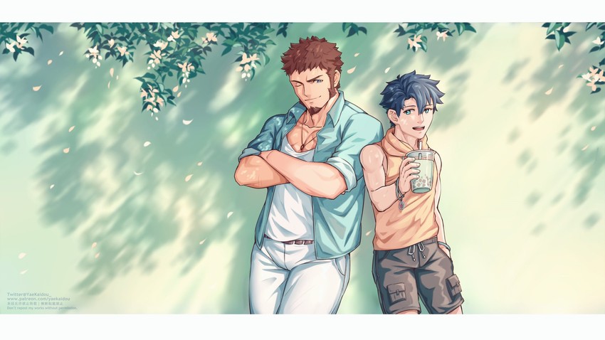 fujimaru ritsuka and napoleon bonaparte (fate and 1 more) drawn by yaekaidou