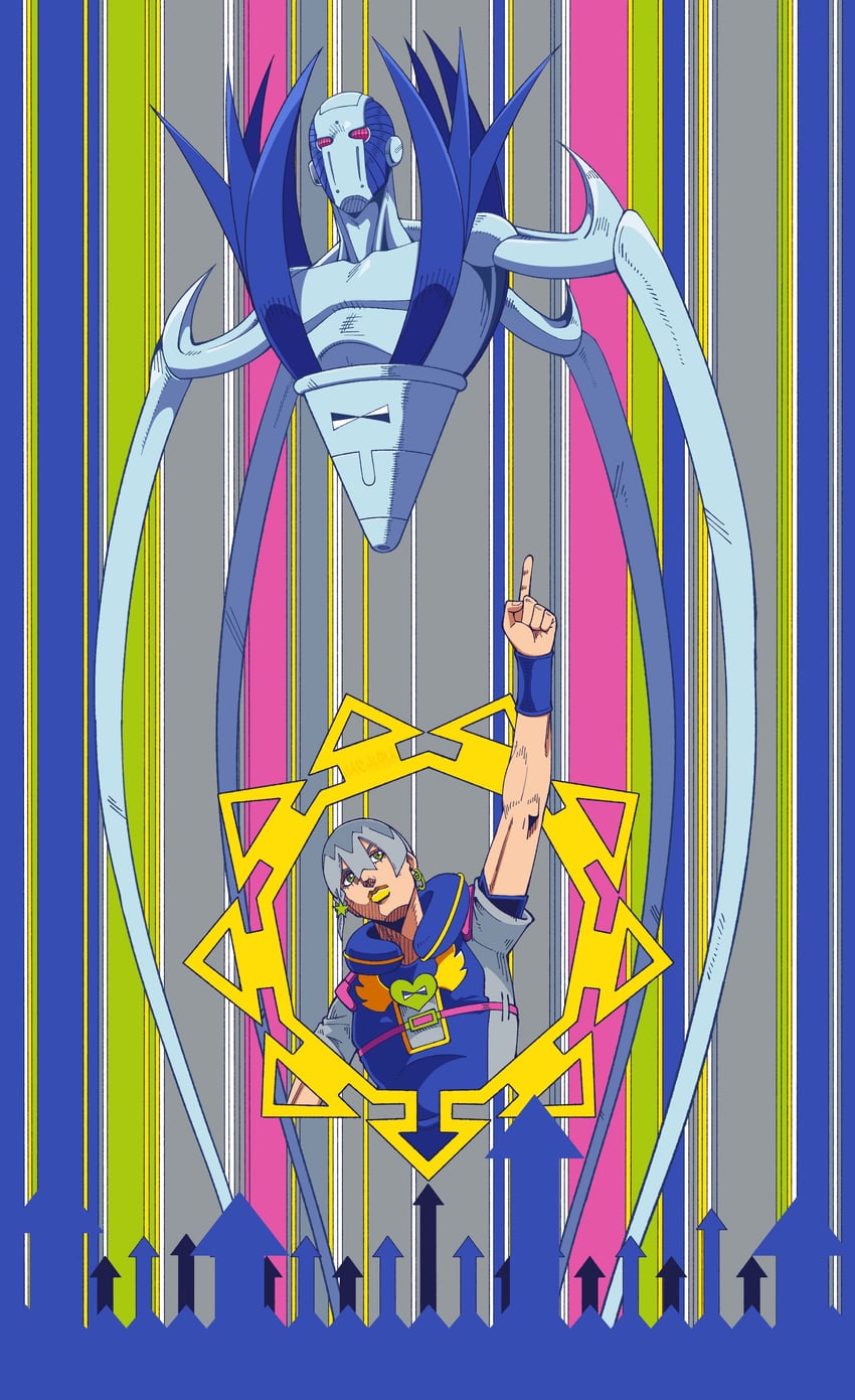 jodio joestar and november rain (jojo no kimyou na bouken and 1 more) drawn by hachuart