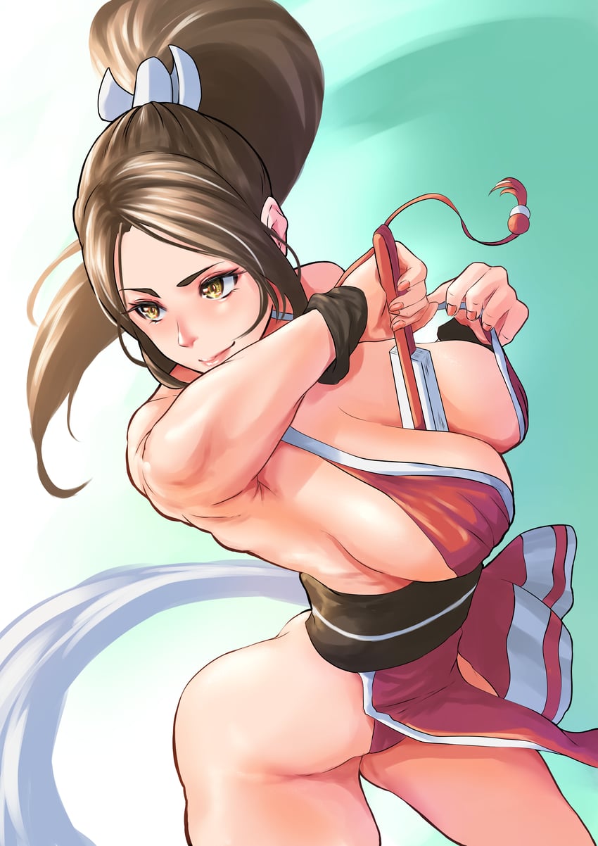 shiranui mai (the king of fighters and 1 more) drawn by omaehasaigoni