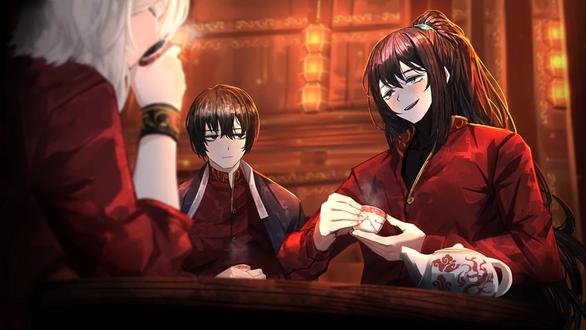 faust, yi sang, and hong lu (project moon and 1 more) drawn by nai_ga