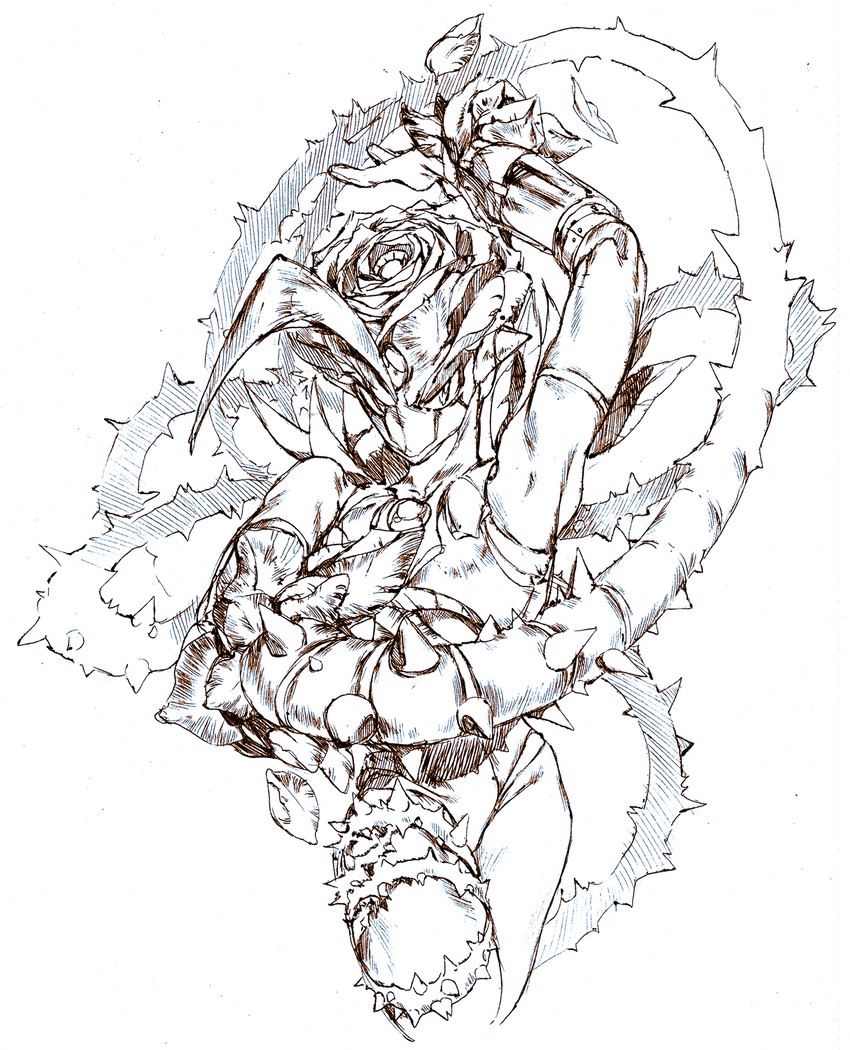 spike rosered (mega man and 2 more) drawn by salamanshe