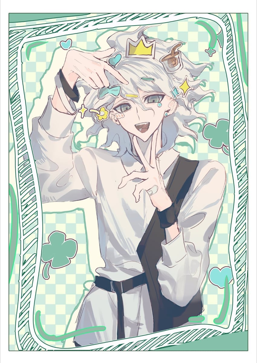 komaeda nagito (danganronpa and 1 more) drawn by qing_bie_gou_jiao