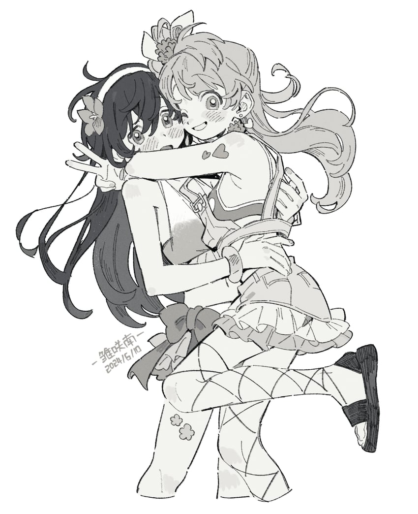 sonoda umi and minami kotori (love live! and 1 more) drawn by minamip