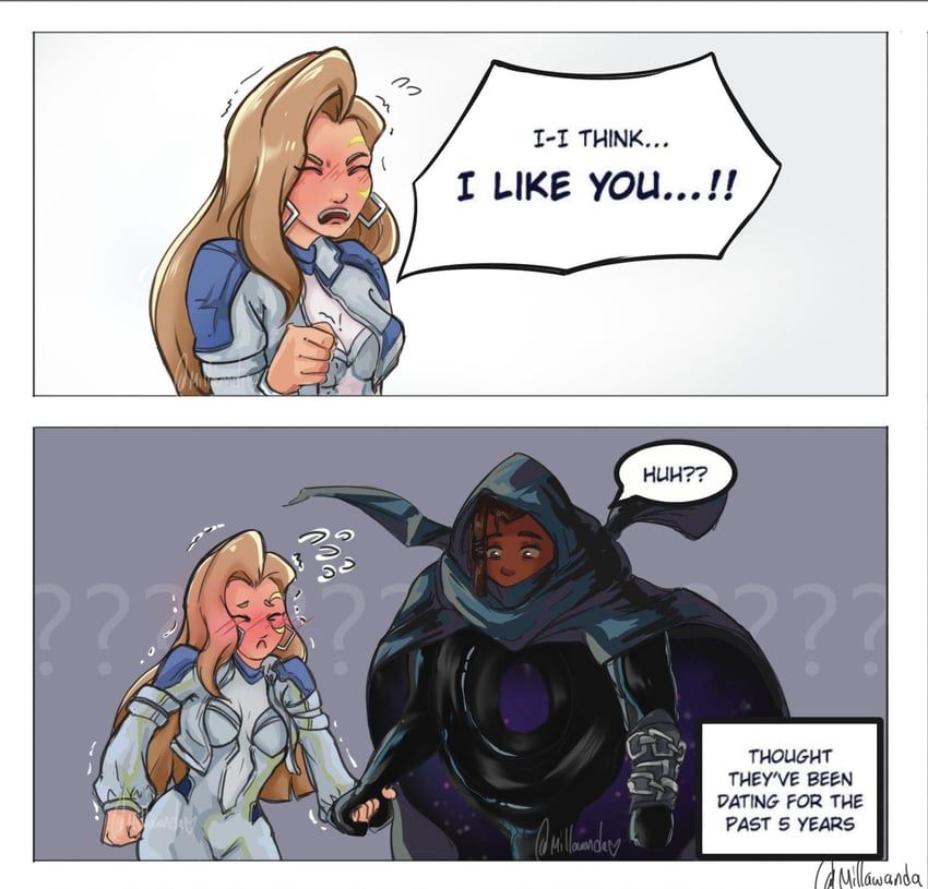 dagger and cloak (marvel and 1 more) drawn by millawanda