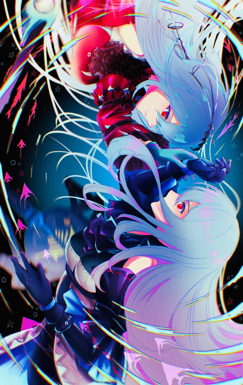 skadi and skadi the corrupting heart (arknights) drawn by 3_(sanyako1)