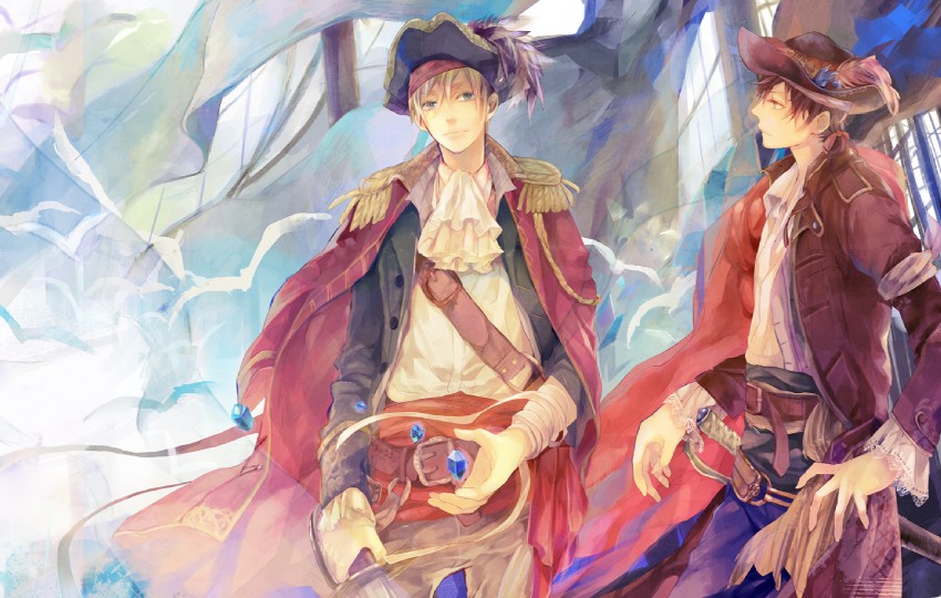united kingdom and spain (axis powers hetalia) drawn by megane_(artist)