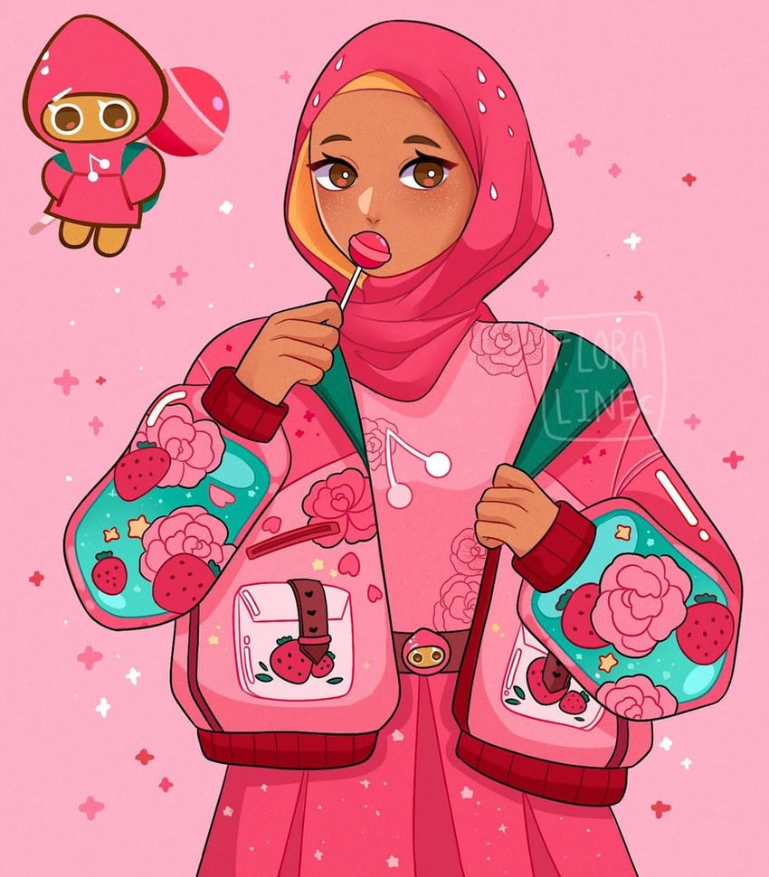 strawberry cookie (cookie run) drawn by f.loraline
