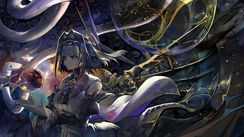 ouro kronii (hololive and 1 more) drawn by vyragami