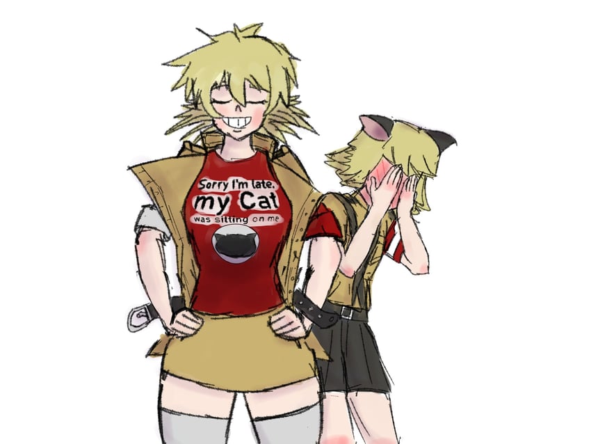 seras victoria and schroedinger (hellsing) drawn by levak_88