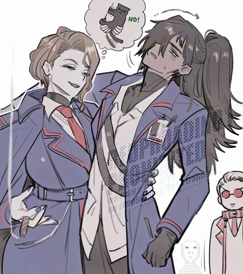 gubo, hermann, and aseah (project moon and 1 more) drawn by tama_launcher