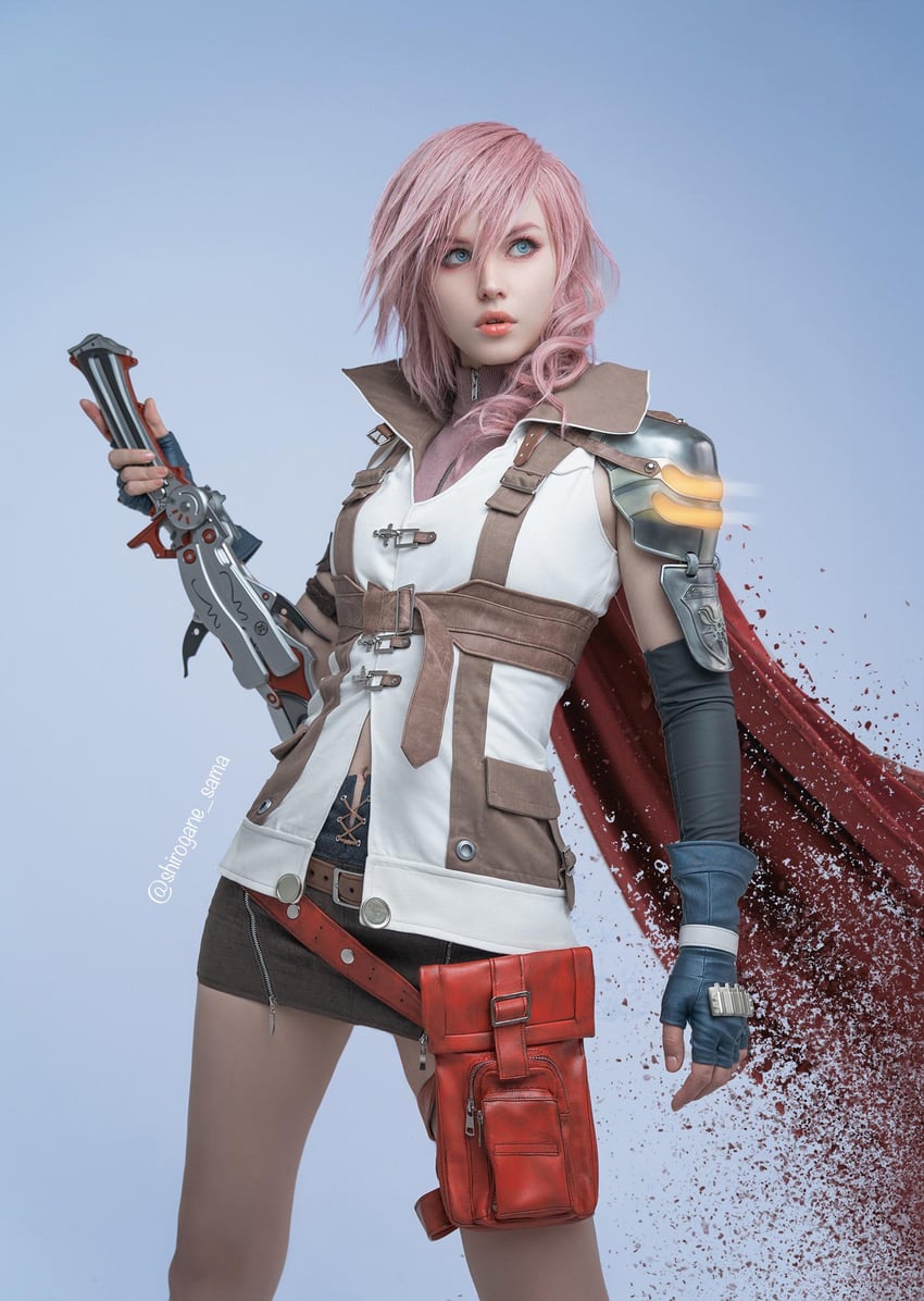 lightning farron (final fantasy and 1 more) drawn by shirogane-sama