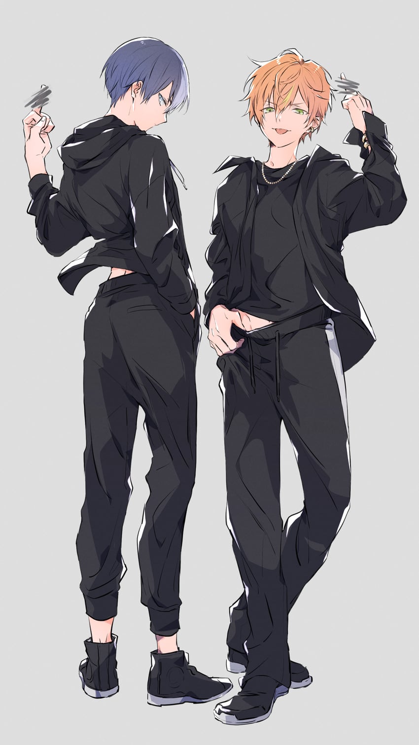 shinonome akito and aoyagi touya (project sekai) drawn by kuuu_ilst
