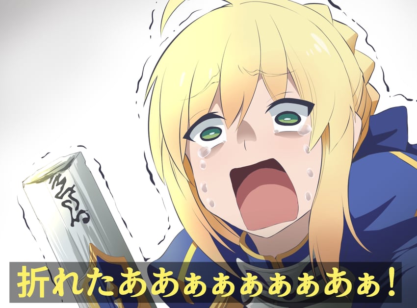 artoria pendragon and saber (fate and 2 more) drawn by fujitaka_nasu
