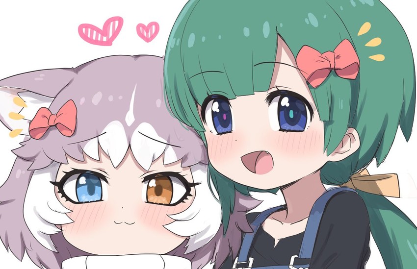 dog and tomoe (kemono friends and 2 more) drawn by ransusan