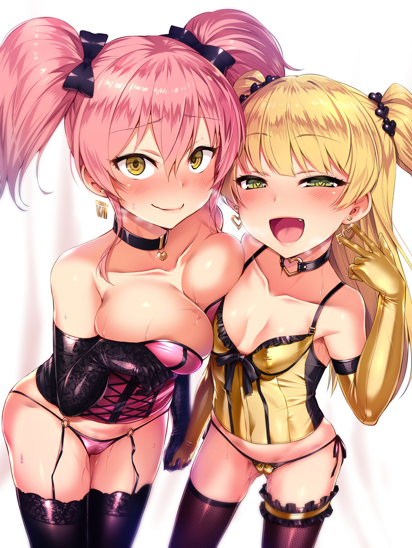 jougasaki mika and jougasaki rika (idolmaster and 1 more) drawn by satou_kuuki