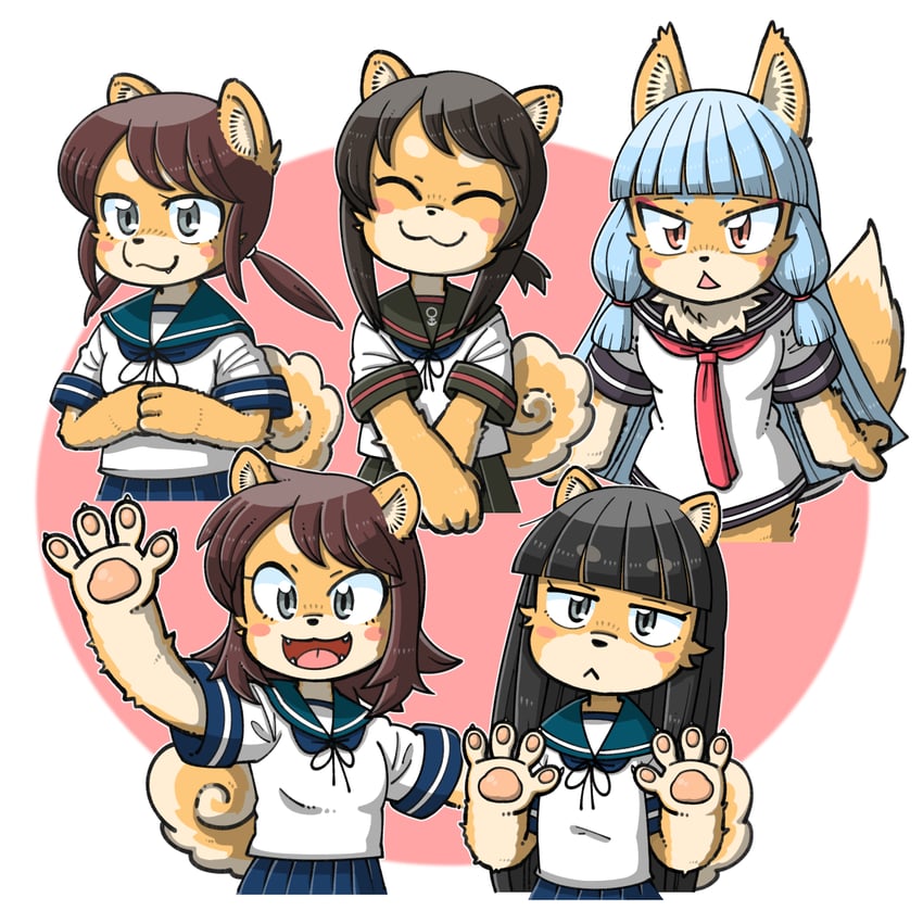 fubuki, murakumo, hatsuyuki, miyuki, fubuki kai ni, and 1 more (kantai collection) drawn by shin_(shin_k009)